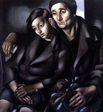  Tamara Pintura al %C3%B3leo - Los refugiados 1937 contemporánea Tamara de Lempicka